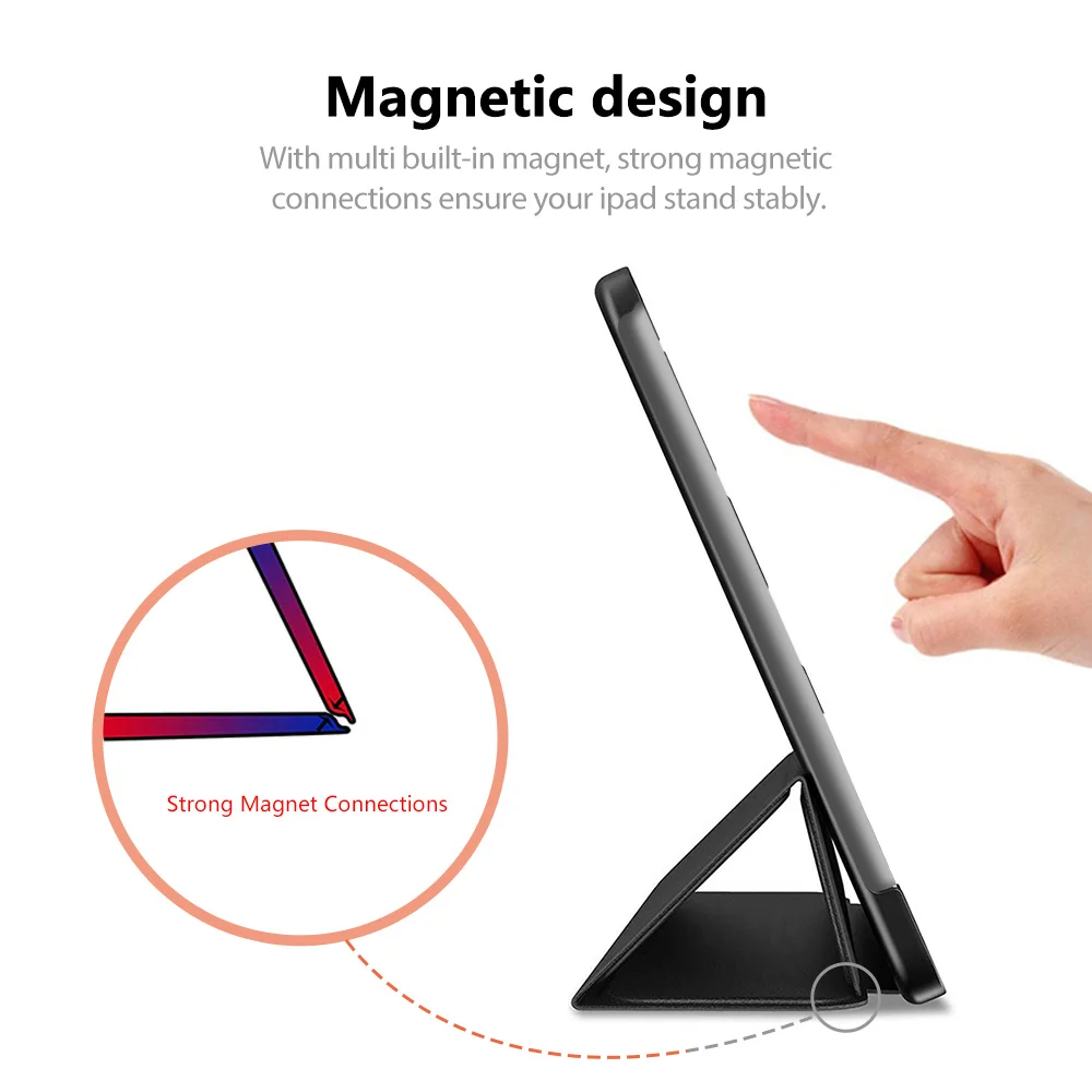 Магнитный чехол подставка из искусственной кожи для планшета Kindle Fire HD 2017 10