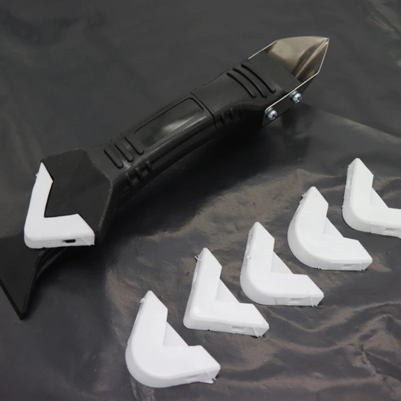 

3 in 1 Durable Silicone Sealant Remover Glass Glue Angle Scraper Adhesive Kit X6HD