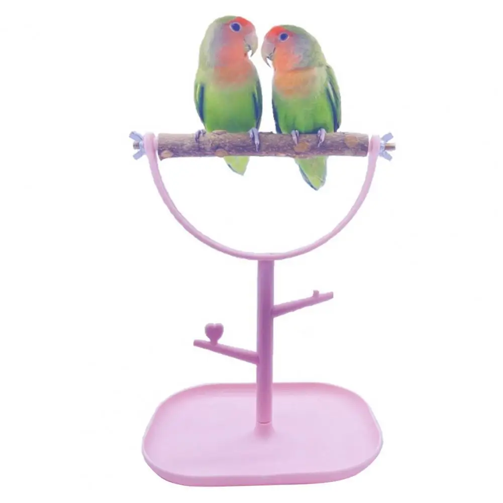 

Multi-use Non-slip Parrot Stand Perch Platform Plastic Bird Stand Toy Anti-skid Chassis Bird Supplies