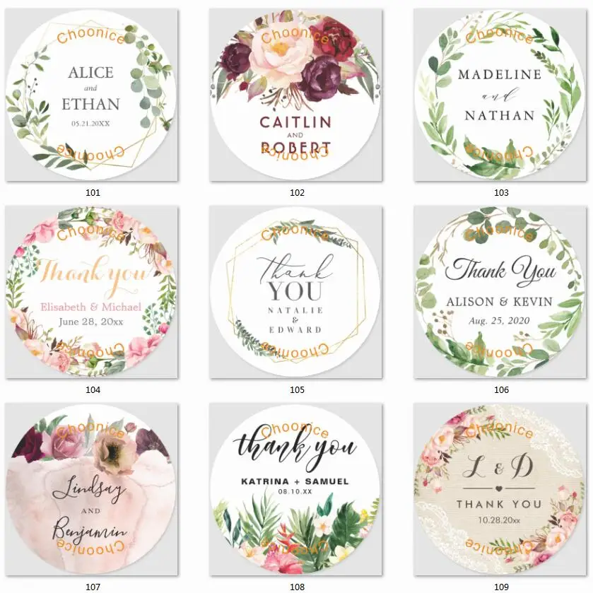 Etiquetas personalizadas para invitación de boda, pegatinas de recuerdo de boda, pegatinas de