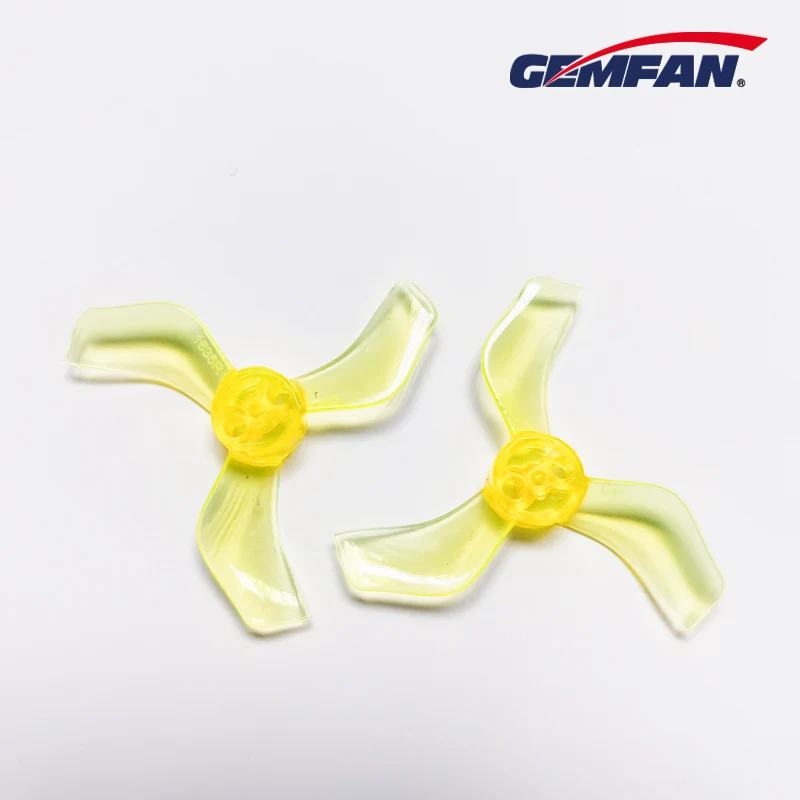 Gemfan 1635 40mm 3-blade 1mm Yellow propeller