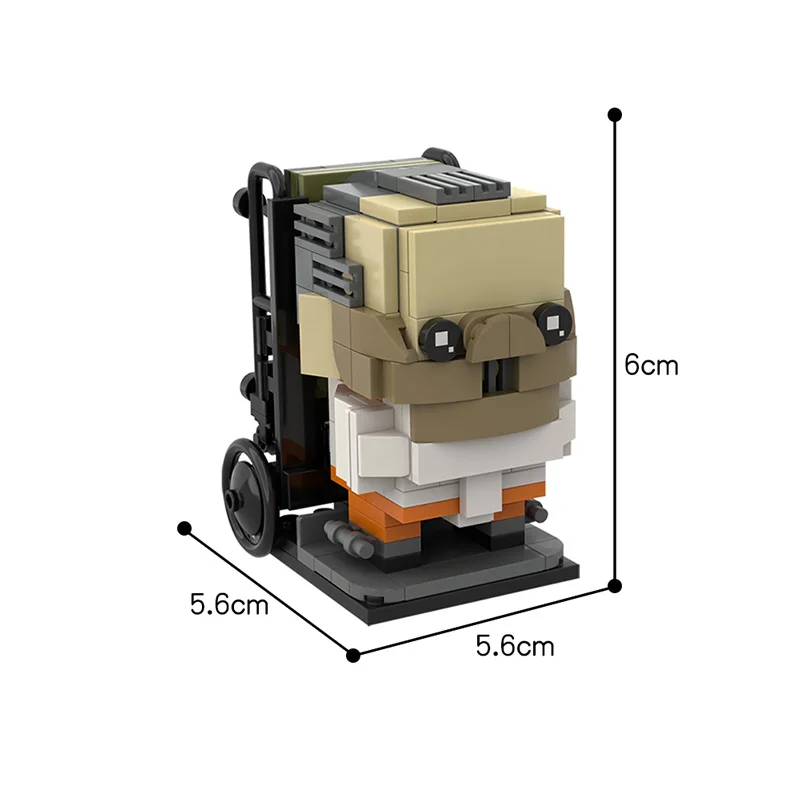 BuildMoc Hannibal Lecter Brickheadz строительные блоки MOC коллекция фильмов модель кирпича
