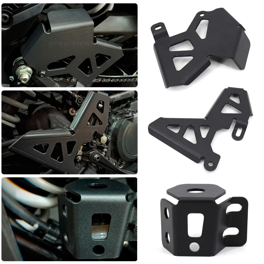 

Motorcycle Sprocket Chain/Rear Brake Heel/Rear Brake Reservoir Pump Protector Guards Cover For 390 ADVENTURE ADV 2019 2020 2021