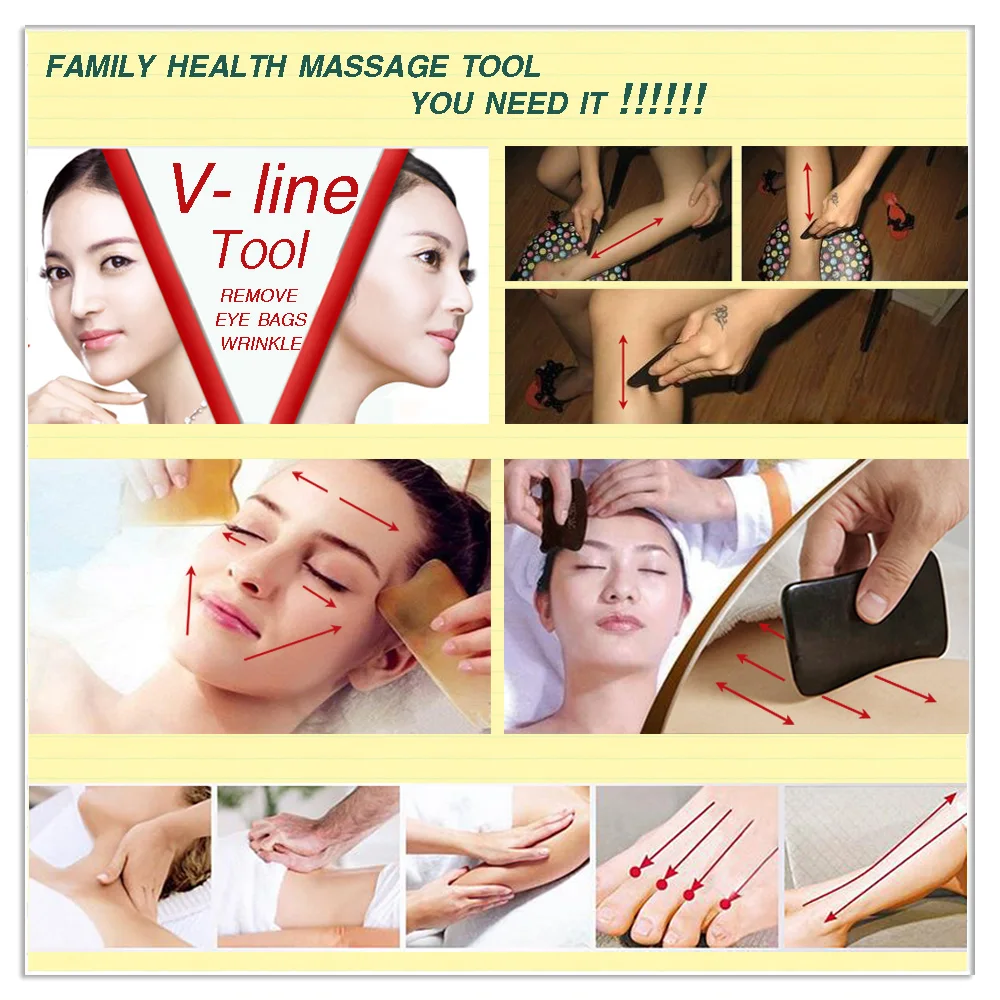 

Tontin Massage GuaSha Tool buffalo ox horn gua sha marbel massage tool horn guasha massage for face