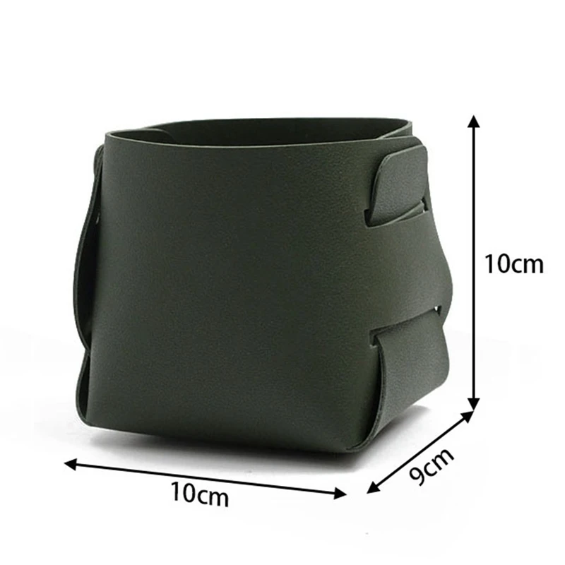 

Multifunctional Foldable Storage Box Basket Utility Cosmetic Container Flower Vase Desktop Holder Home Use 10x9x10cm