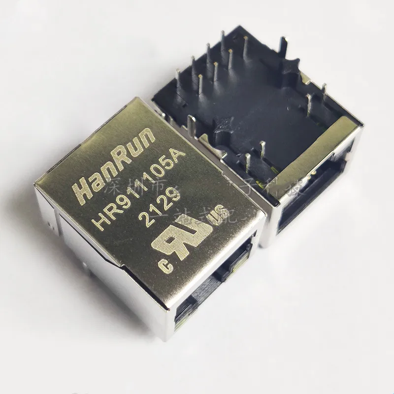 

Разъемы Ethernet Hr911105A Hy911105A, 10 шт./лот, разъем Rj45 с гнездом для сетевого фильтра лампы