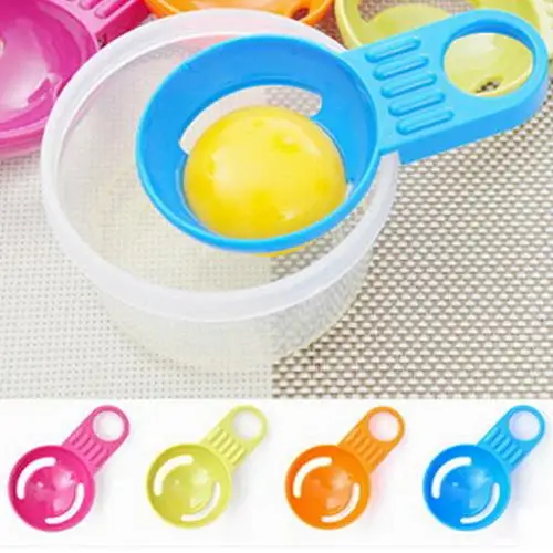 

Kitchen Tool Gadget Convenient Egg Yolk White Separator Divider Holder Sieve