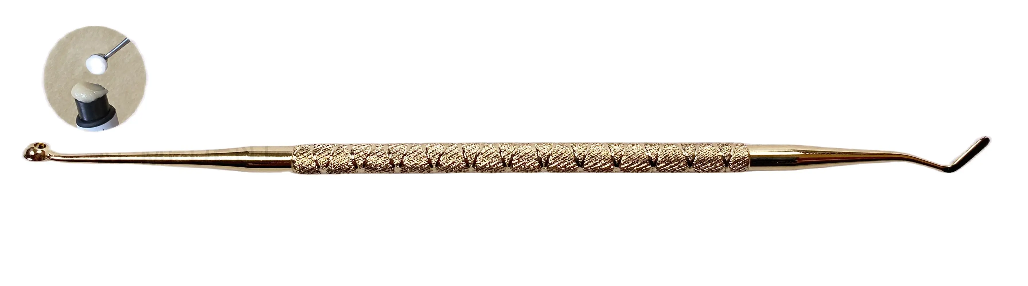 

Dental Foam Pad Handle Spatula OptraSculpt Foam Pads Trimmer Composite Resin Tool Fast Quick Gold Color