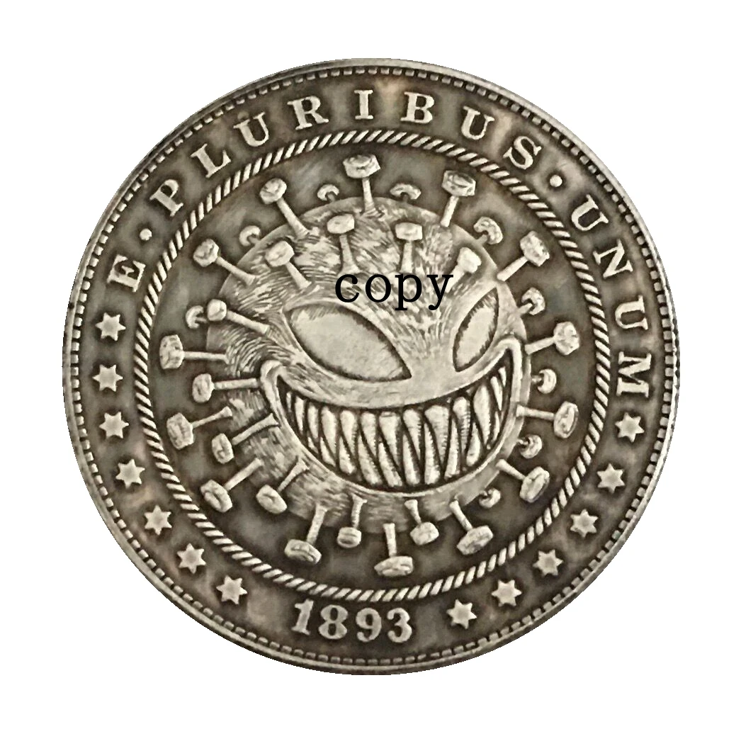 Hobo Nickel 1893-S копия монеты доллара США Моргана тип 227 | Дом и сад