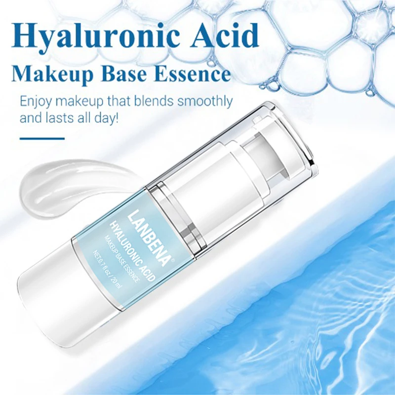 

Базовая основа для макияжа LANBENA, эссенция, праймер для лица, сыворотка для лица с гиалуроновой кислотой, Антивозрастная увлажняющая Професс...