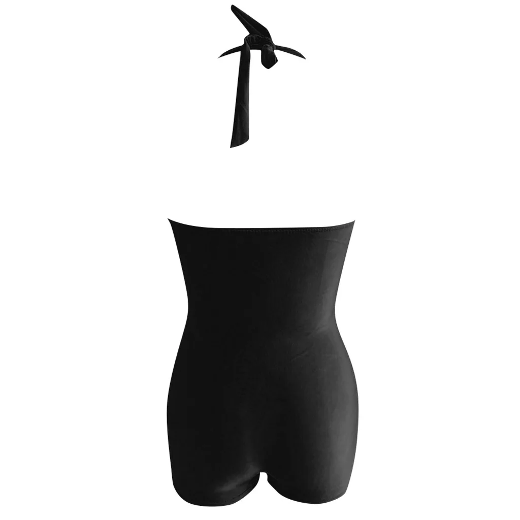 

Swimsuit Solid Color One-Piece Boxer Swimsuit Women's Bikini