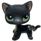 Pet Shop Lps игрушки стоят #391 Редкие короткие волосы кошка египетские Серые Синие глаза старые оригинальные коллекционные животные Детские Подарочные игрушки