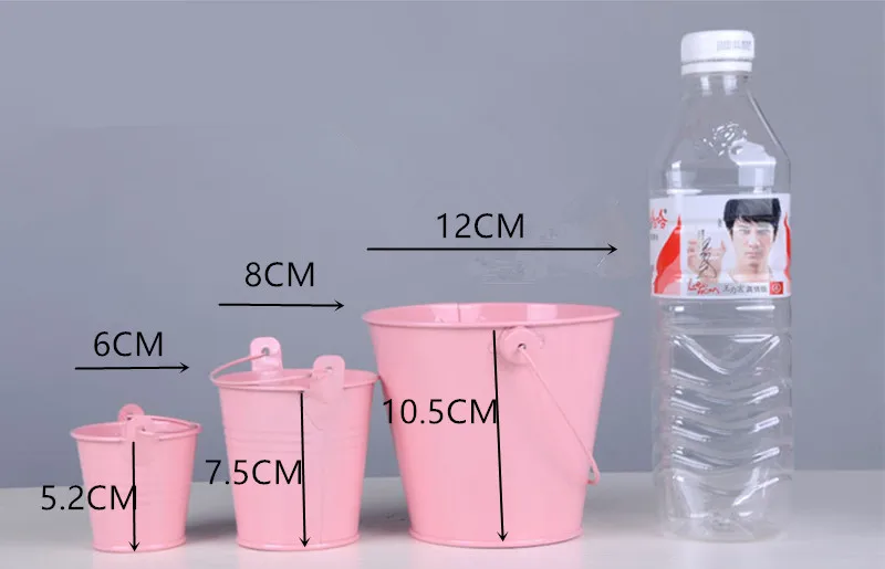 Металлическое ведро жестяная коробка для конфет сувениры свадебной вечеринки