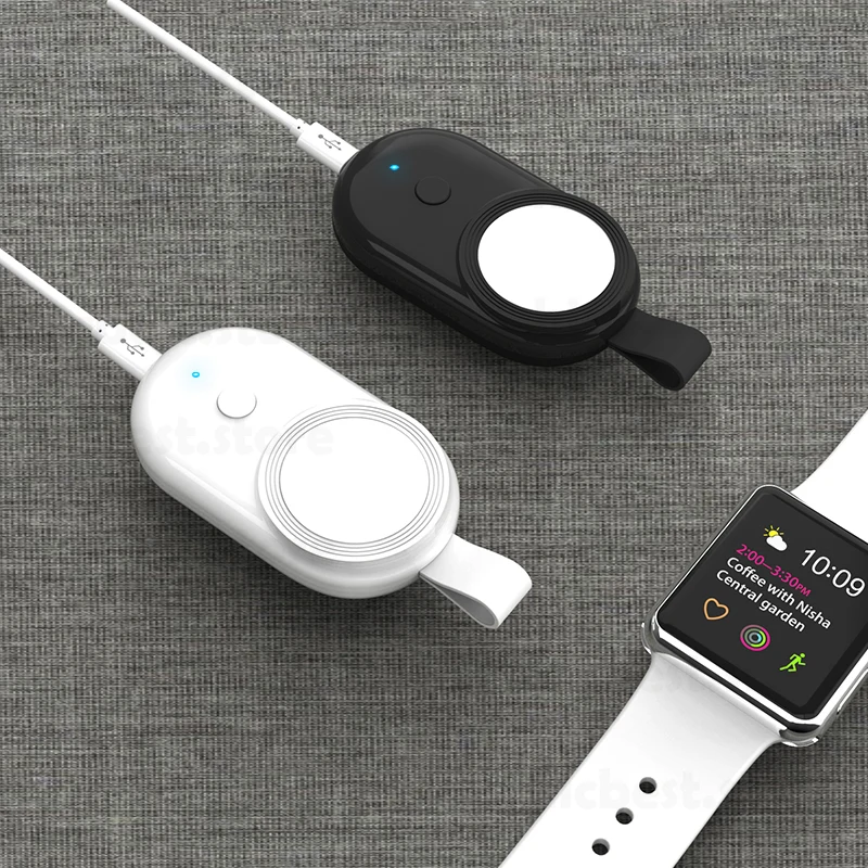 Портативное магнитное зарядное устройство USB для Apple Watch Power Bank мини беспроводное