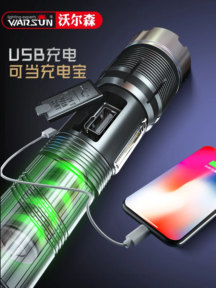 Precio Linterna Táctica De Caza Portátil Para Acampar, Equipo De Acampada Jetbeam Latarka Recargable, Resistente Al Agua, Potente