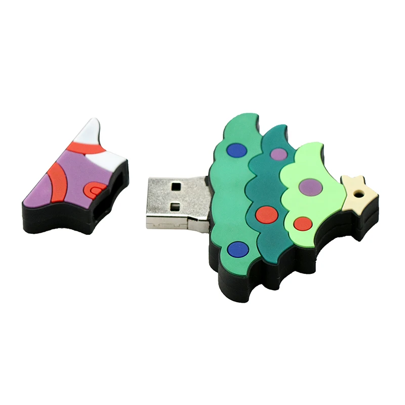 Pendrive Санта Клаус Рождественский снеговик ручка в виде лося накопитель 8 Гб