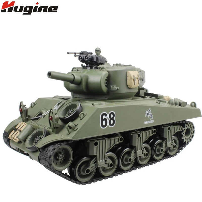 2 4G Радиоуправляемый Танк США Sherman M4A3 Колесо 15 каналов 1/20 Тактический Автомобиль