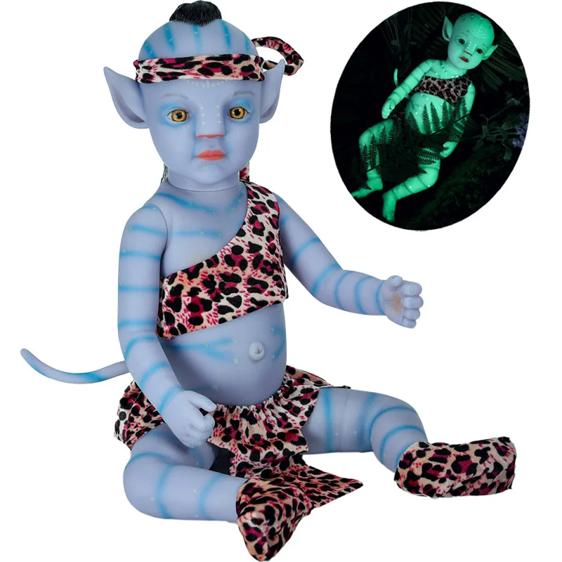 Bebe Reborn Baby Doll 20 дюймов Ночной светильник полный силиконовый корпус для маленьких