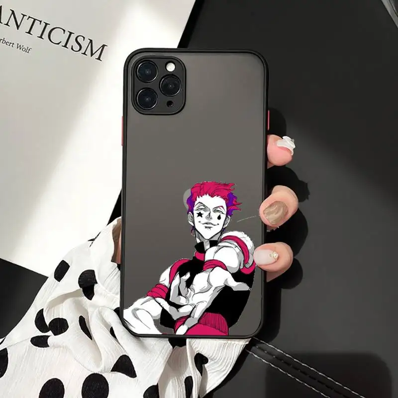 

Hisoka hunter x hunter Phone Case Matte Transparent for iPhone 7 8 11 12 s mini pro X XS XR MAX Plus mobile bags