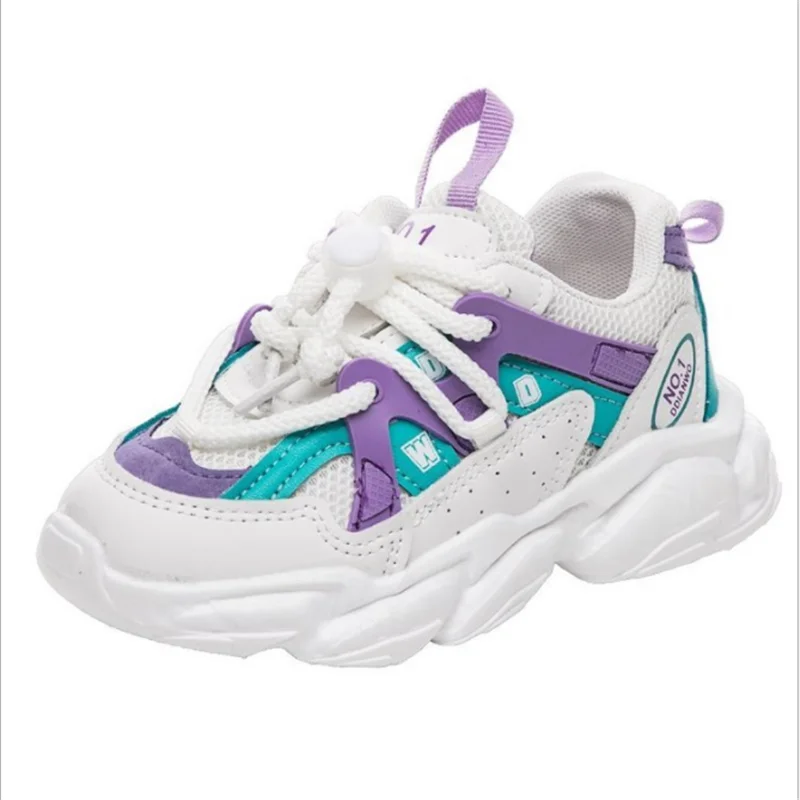 

2021 New Children's Fashion Casual Shoes Spring and Autumn Kid Sneakers Breathable Mesh Soft Sole Trend Boys and Girls Shoes