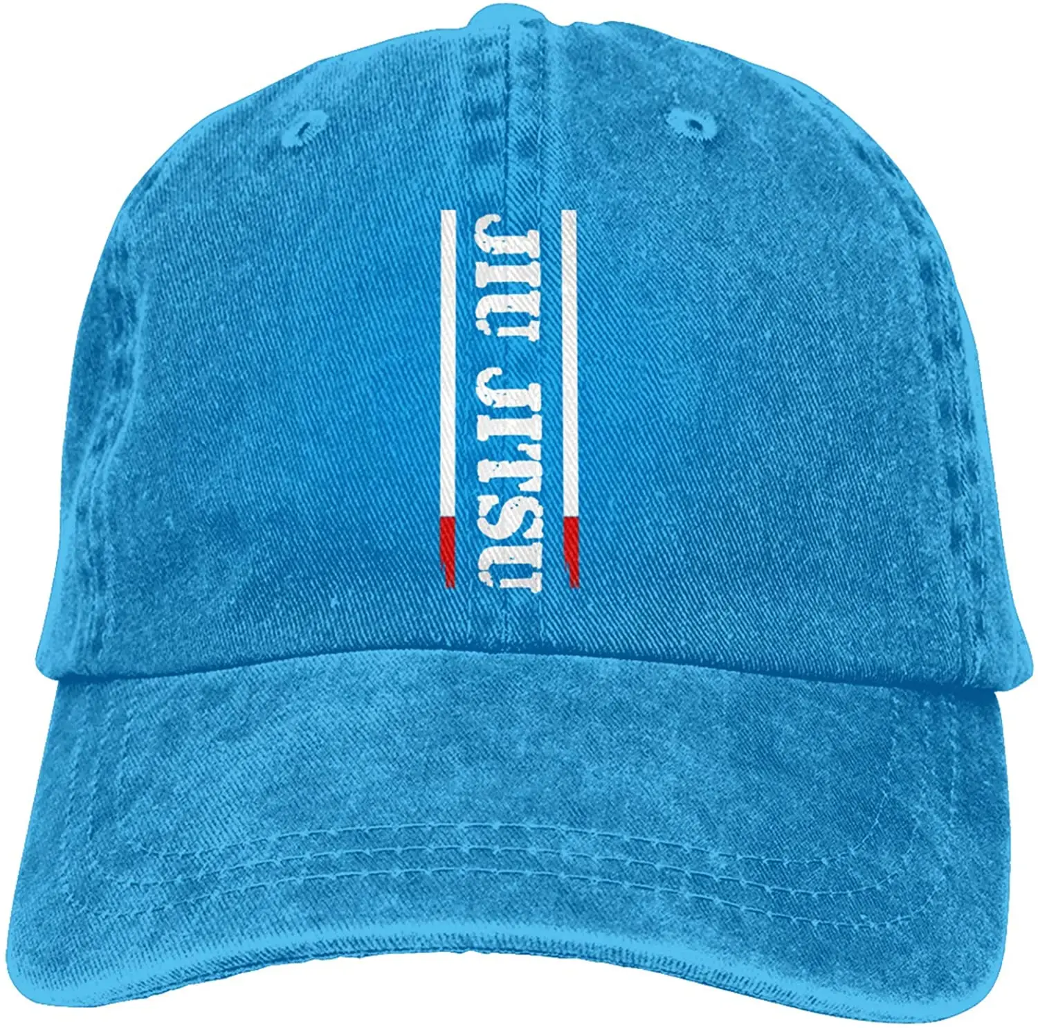 

Jiu Jitsu Line Sports Denim Cap Adjustable Unisex Plain Baseball Cowboy Snapback Hat