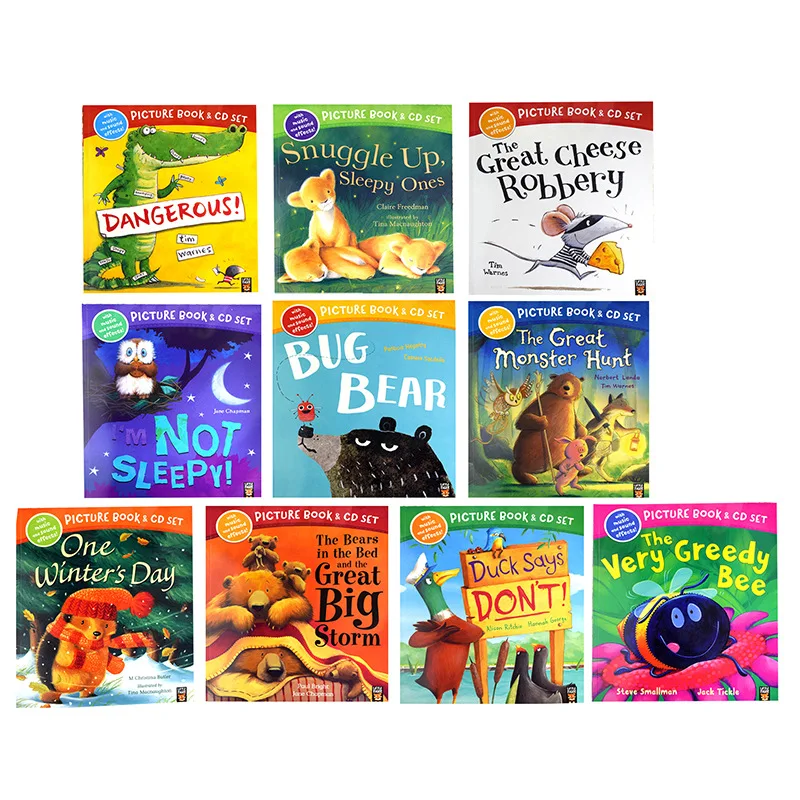 

10 books Picture Book little tiger Warm house series English picture bedtime storybook kids parent child reading book 3-6 years