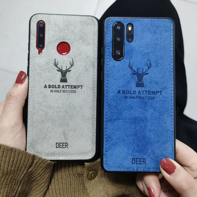 Роскошные Нескользящие тканевые чехлы с оленем для huawei mate 30 P30 Lite Pro Nova 6 6SE 5T 5i Enjoy 10s