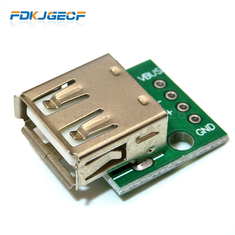1 шт. Micro Mini USB Мужской USB 2,0 гнездовой usb-разъем интерфейс до 2,54 мм DIP PCB конвертер адаптер Breakout Board
