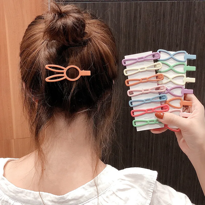 Новые оснастки заколки для волос зажим конфетного цвета геометрические булавки