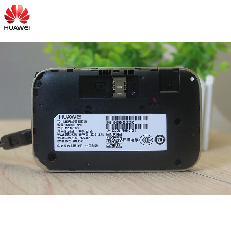 English Version Unlocked Huawei E5885 E5885Ls-93a Router 4g Rj45 Cat6 300Mbps Hotspot Pocket Wifi 6400mAh Baterry