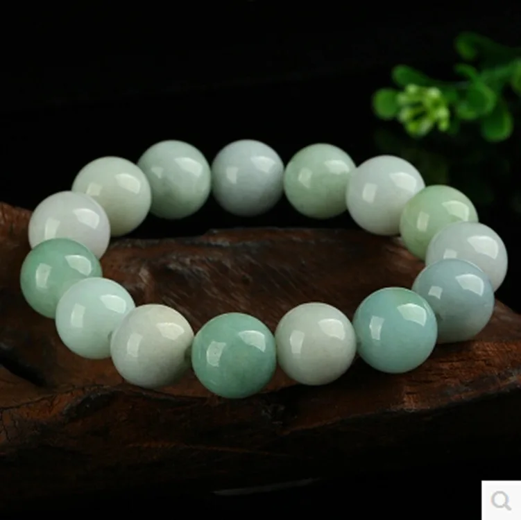 Натуральный нефрит изумруд 10 мм круглый браслет из бисера регулируемый Шарм