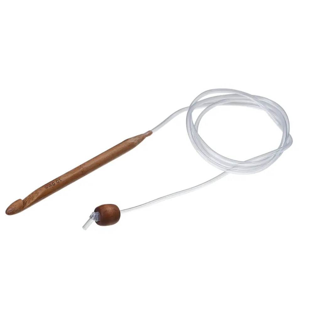 

12pcs/Set Natural Bamboo Flexible Afghan Tunisian DIY Weave Craft Yarn Crochet Hooks Carpet Sewing Needles At Random 130cm