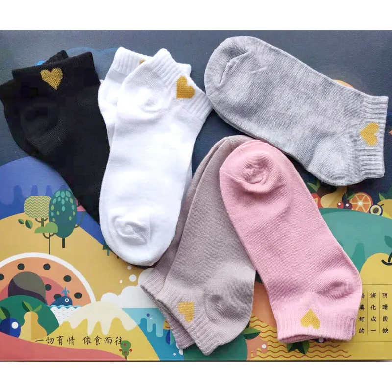 Лаванда Новинка, женские носки, 5 пар забавных фруктов, Милые силиконовые Нескользящие носки, 35-40 - Цвет: Лаванда