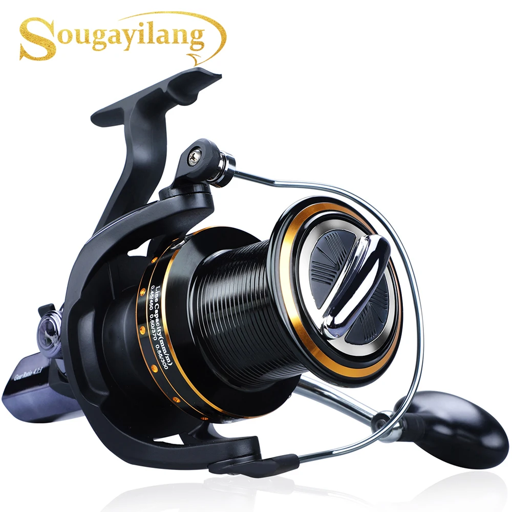 Sougayilang 13 + 1BB Рыболовная катушка для ловли карпа сверхпрочная Фидер спиннинговое