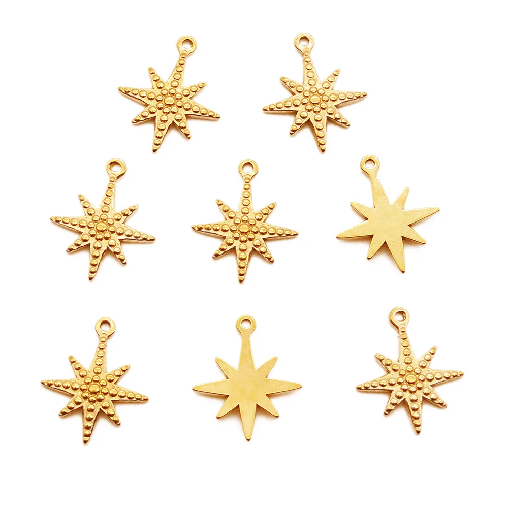 3 шт./лот 100% Подвеска из нержавеющей стали в виде сердца солнца звезды Луны