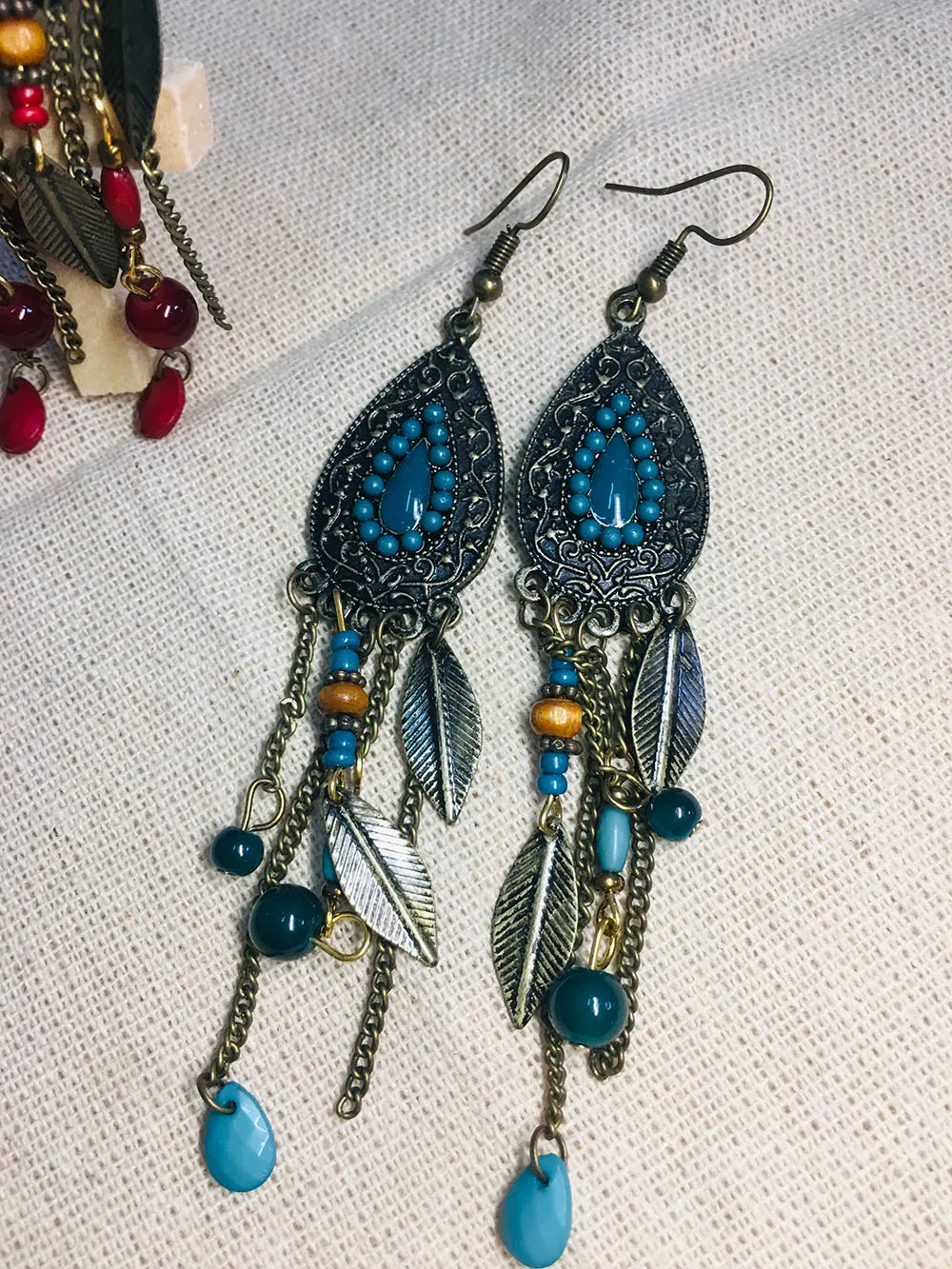 Бохо ювелирные изделия летние серьги для женщин Ловец снов Висячие Популярные