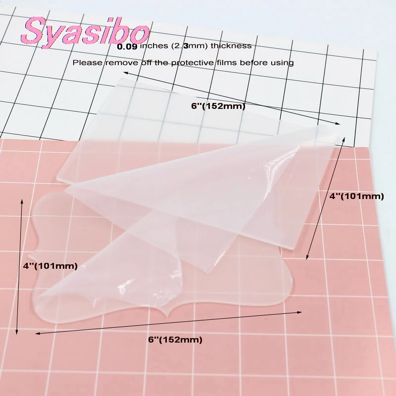 (Одна штука) 152 мм Пустые прозрачные акриловые свадебные приглашения сохранить