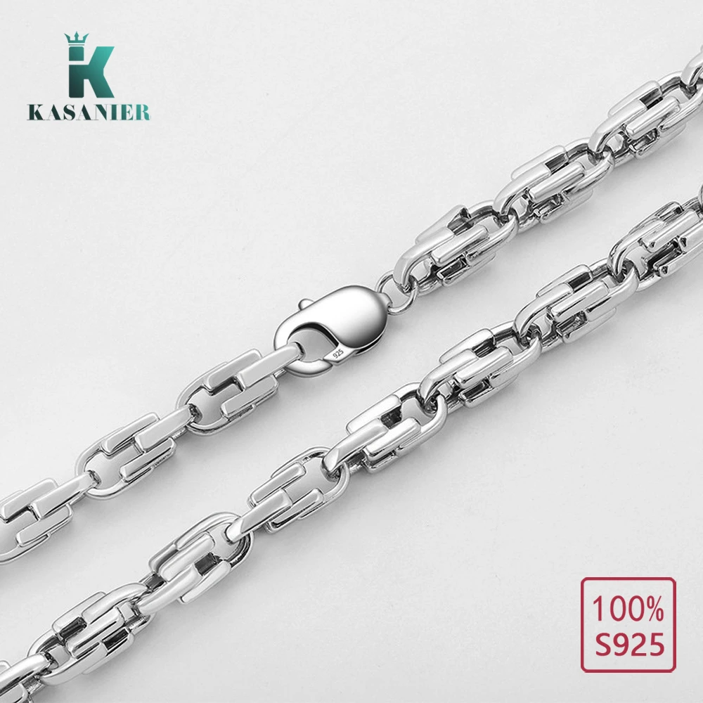 8 мм S925 серебро хип-хоп МАЙАМИ Снаряженная кубинская цепочка ожерелье рэпер