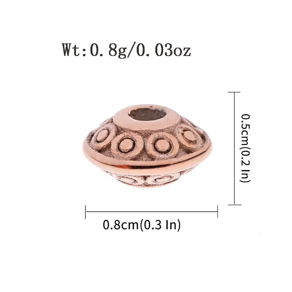 

1pcs Spacecraft Shape Beads For Bracelets Anklet Necklace Making Beads For Jewelry Charms Hand Made Stainless Steel Spacer Bead