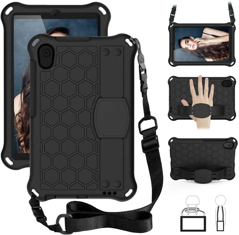 

Чехол для MediaPad M6, чехол для Huawei M5 Lite, тонкий Ударопрочный силиконовый чехол с подставкой и ремешком на руку