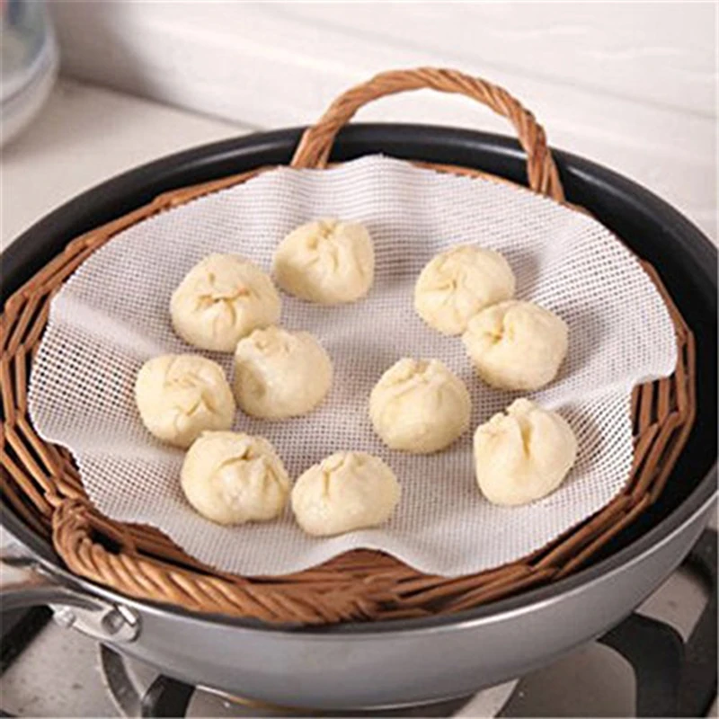 Многоразовый силиконовый антипригарный Пароварка Dim Sum 24/30 см кухонный коврик для