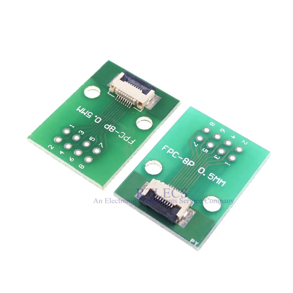 Гибкий плоский кабель FFC/FPC 2 шт. адаптер с 8 контактами от 0 5 мм до 54 x 2x4 контакта
