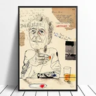 MT089 001 Энтони бердан питьевое вино кино актер холст живопись Настенная живопись плакат печать комната Домашний декор