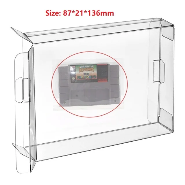 Ruitroliker 10Pcs Clear Protecter Box Sleeve SNES BOX/SNES Cartridge/SFC BOX/SFC Cartridge | Электроника