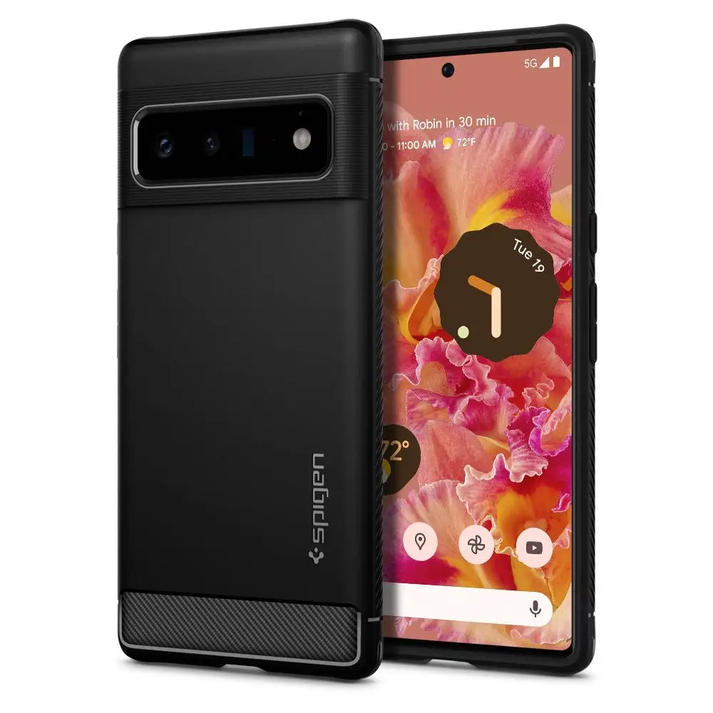 

Для Google Pixel 6 / 6Pro Pro Чехол Spigen прочный защитный тонкий матовый чехол из углеродного волокна легкий матовый защитный чехол