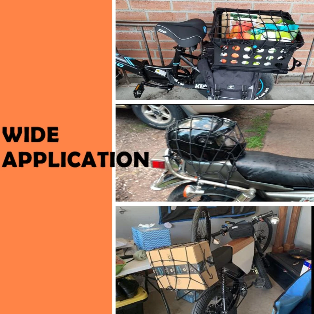 Универсальная багажная сетка для мотоцикла 6 крючков |