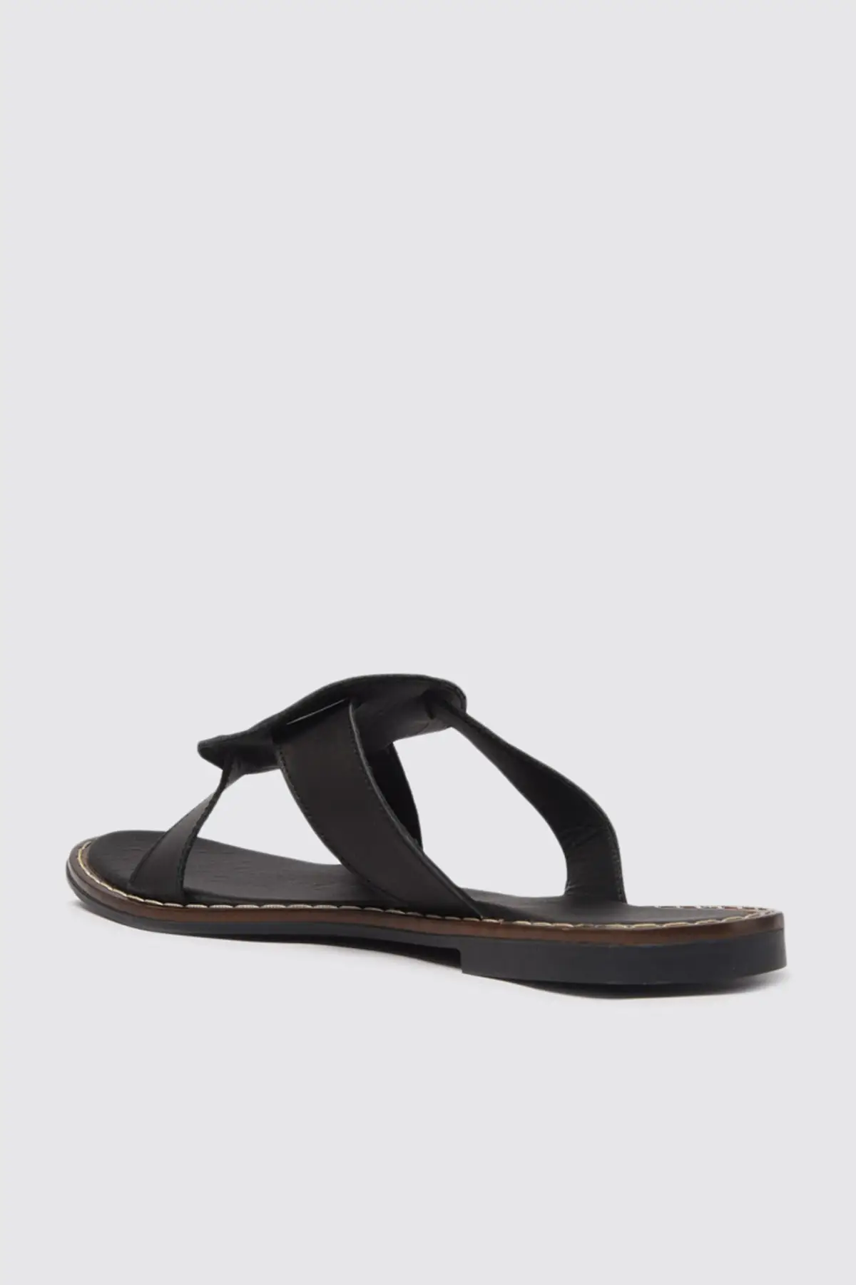 

Black Genuine Leather Women's Slippers Women's Slippers 2021 Fashion