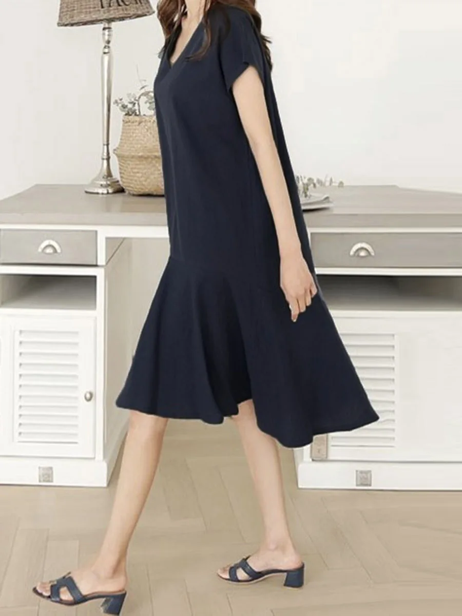 2020 летнее модное однотонное Черное женское повседневное асимметричное простое