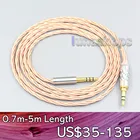 Защитный коаксиальный кабель для наушников LN007149 с серебряным покрытием