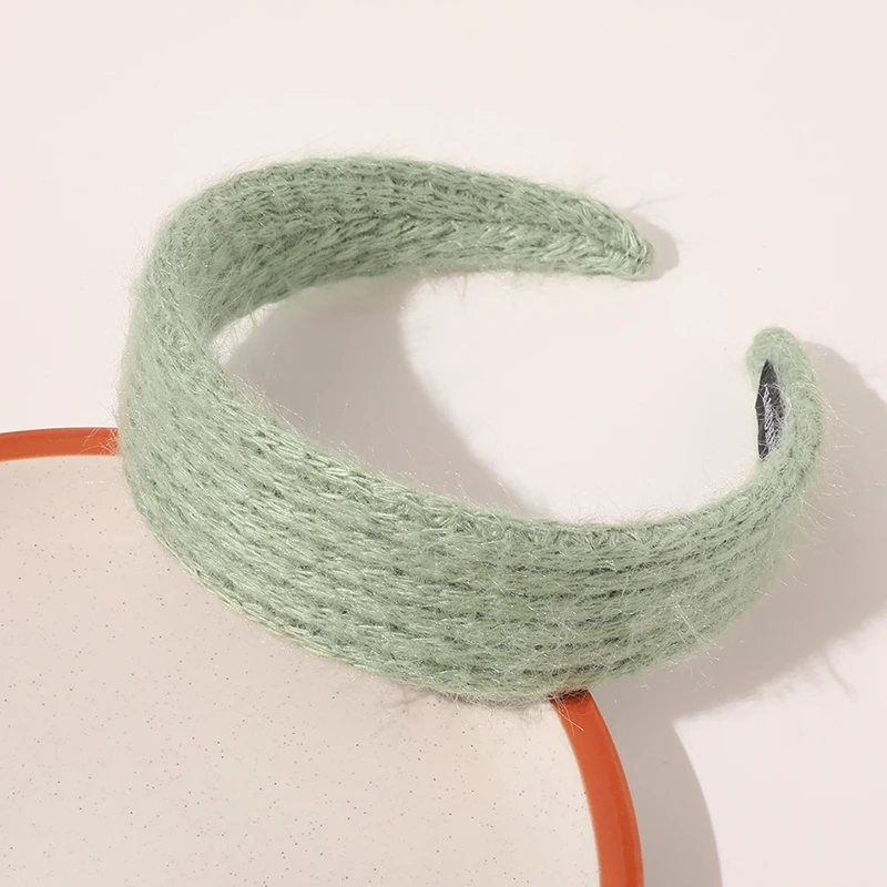

Winter Wide Knot Knitted Headbands New Fashion Solid Handmade Warm Woolen Twist Hairbands For Women Girls Hair Hoop Accessories